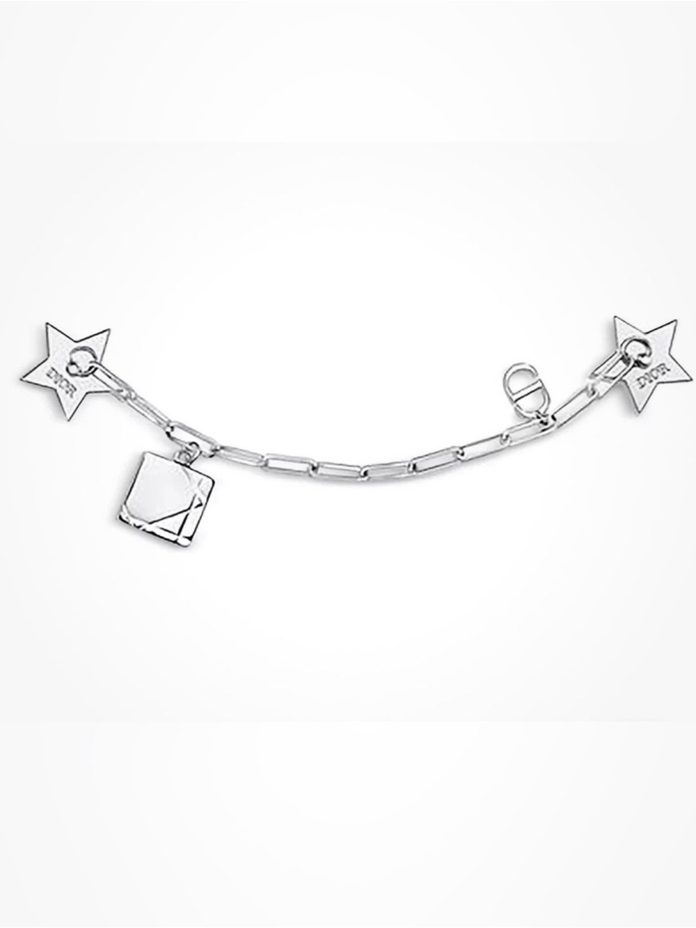 NEW Dior Silver Star Phone Charm Ring Chain Y2K Bag Charm Keychain Luxury - Picture 3 of 7